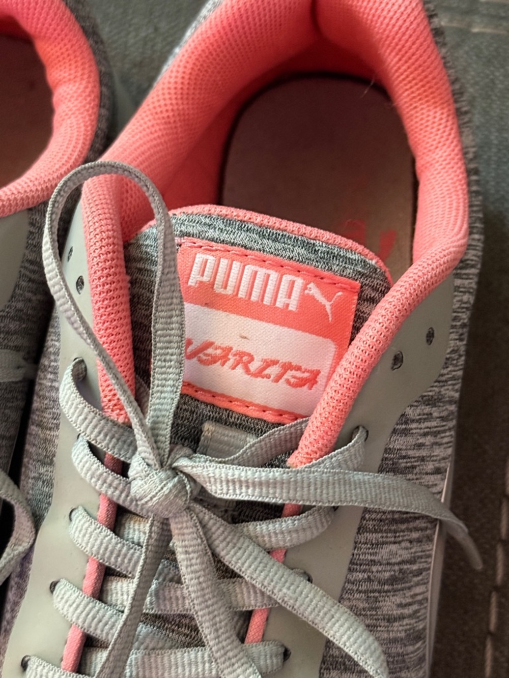 EUC Puma Narita Pink & Heathered Gray Sneakers - Picture 4 of 6